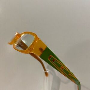Tony Morgan Orange Green Ladies Eyeglass Frame